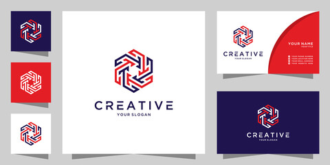 Letter t creative logo icon design template