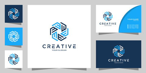 Fototapeta na wymiar Letter f creative logo icon design template