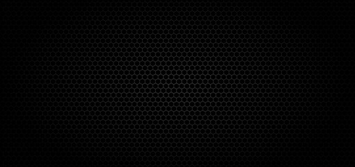 Fototapeta na wymiar Abstract hexagonal black background