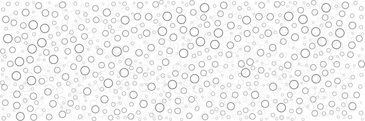 abstract binary background, circles pattern, simple background, black and white background