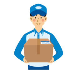 荷物を運ぶ運送業者