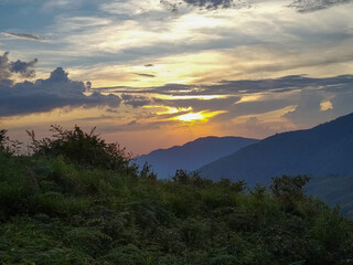 Sunset in the mountians