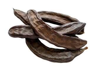 carob isolated on white background