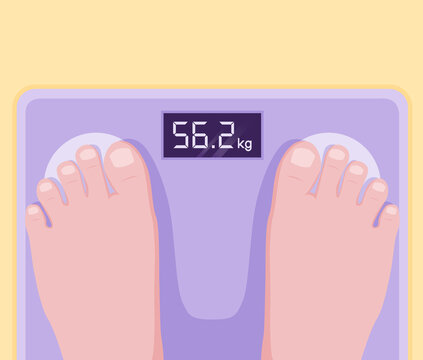 He Was Weighing Himself During Home Quarantine, His Weight Was Normal.
Illustration About Weigh Yourself.