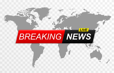 Breaking news background banner. Breaking news, live broadcast, news screensaver.