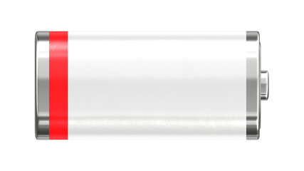 3D render of the empty battery