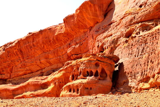Amazing perta mountain view in Al Ula in Saudi Arabia