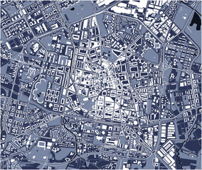 map of the city of Vitoria-Gasteiz, Spain