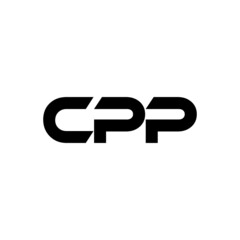 CPP letter logo design with white background in illustrator, vector logo modern alphabet font overlap style. calligraphy designs for logo, Poster, Invitation, ETC.