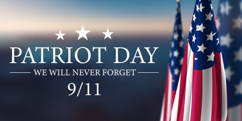 Patriot Day, 9/11 - obrazy, fototapety, plakaty