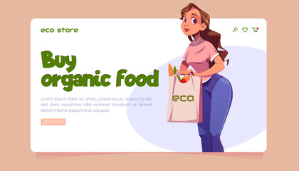 Eco store website with local organic food