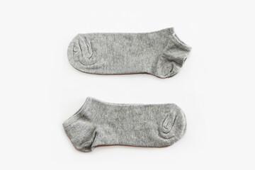 men's cotton short socks on a white background