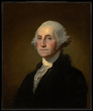 Gilbert Stuart, Portrait of George Washington, 1796-1803, oil on canvas, Williamstown, Massachusset, United States of America