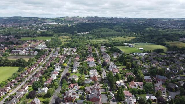 Aerial photo of Belfast City Co Antrim Northern Ireland 