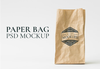 Recycle Paper Bag Mockup