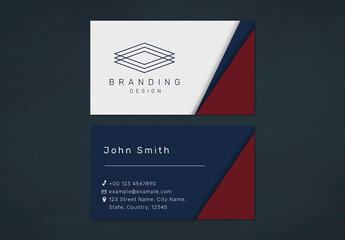 Printable Business Card Layout in Modern Design