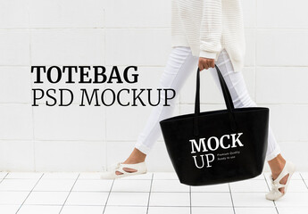 Mockup Design Space on Tote Bag