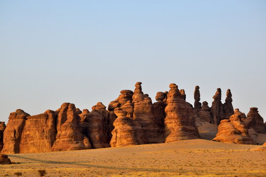 Amazing perta mountain view in Al Ula in Saudi Arabia
