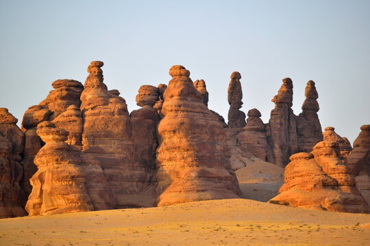 Amazing perta mountain view in Al Ula in Saudi Arabia