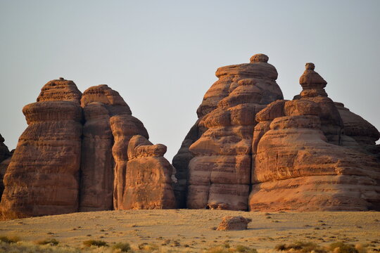 Amazing perta mountain view in Al Ula in Saudi Arabia