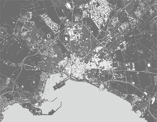 map of the city of Palma, Spain © tish11