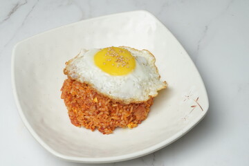 Kimchi fried rice with egg
