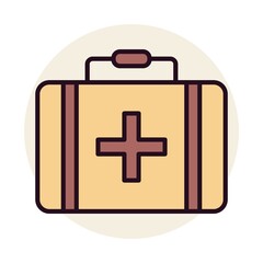 Briefcase Linear Vector Icon Design