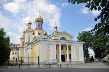 Fototapeta na wymiar Church of the Resurrection of the Glorious in Pinsk,