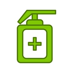 Obraz premium Sanitizer Linear Vector Icon Design
