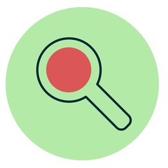 Magnifier Filled Vector Icon Design