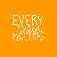Every Child Matters Illustration Design. Vector Logo.