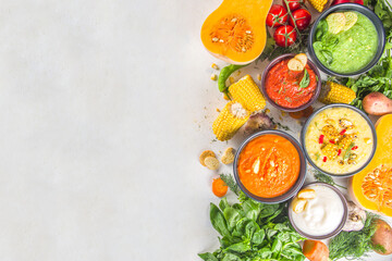 Autumn soups set