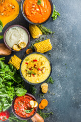 Autumn soups set