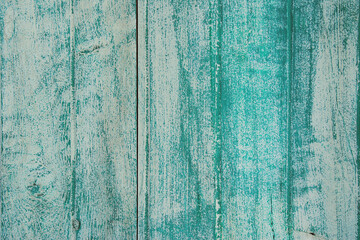 Fototapeta na wymiar Turquoise Blue Weathered Wood Texture Background