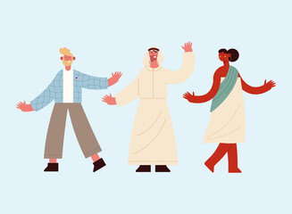 Obraz premium diversity people symbol collection