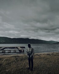 man on the beach