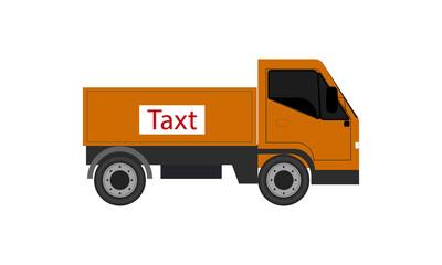 truck isolated on white