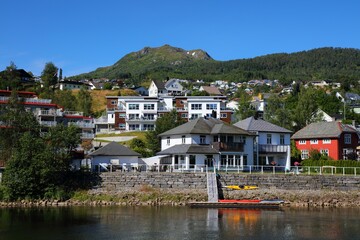 Fototapeta na wymiar Forde, Sunnfjord region in Norway