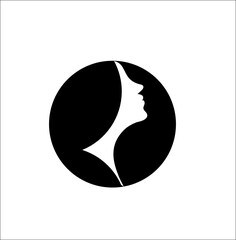 
poster, logo, symbol, icon, pictogram, button, stamp, embossing, abstraction, picture, girl, cosmetics, beauty salon, cosmetology, care, hair, dermatologist, woman, silhouette, one line, Scandinavian