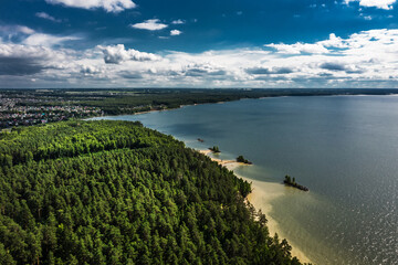 Novosibirsk Ob reservoir. Western Siberia