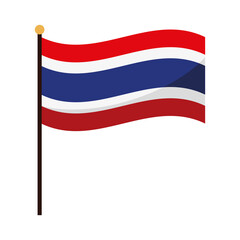 thailand flag waving