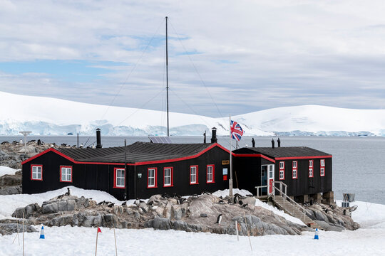 Exterior view of Port Lockroy, established as Station A in WWII Operation Tabarin, Goudier Island