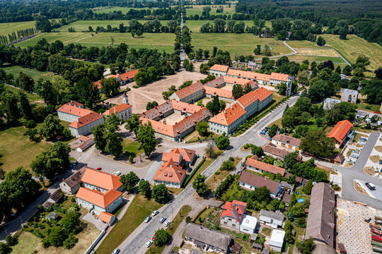 Landscape for Breeding and Training of Ceremonial Carriage Horses at Kladruby nad Labem, UNESCO World Heritage Site, Pardubice Region, Czech Republic