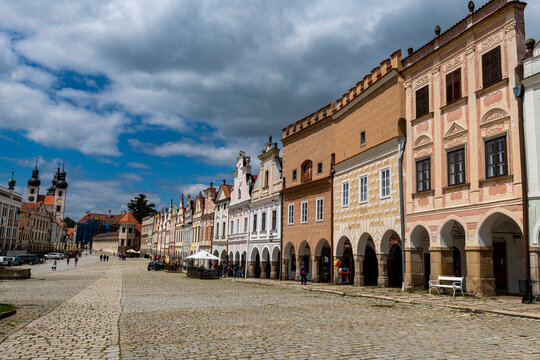 The historic center of Telc, UNESCO World Heritage Site, South Moravia, Czech Republic