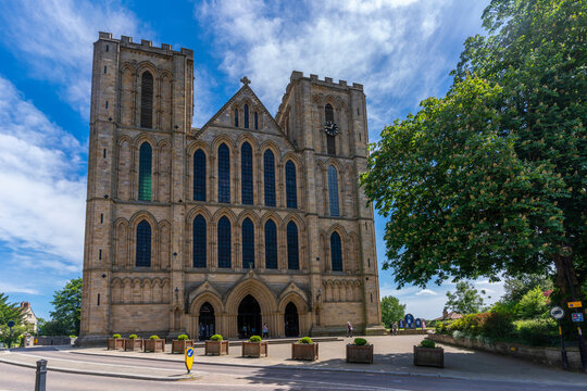 View of Ripon Cathedral Church of St. Peter and St. Wilfrid, Ripon, North Yorkshire, England