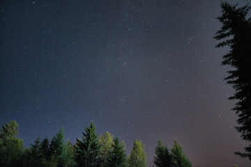 A picture of the Milky Way.    Valemont BC Canada
