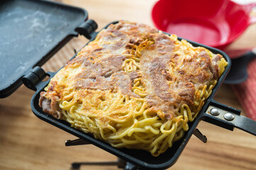 焼きあがったモダン焼き