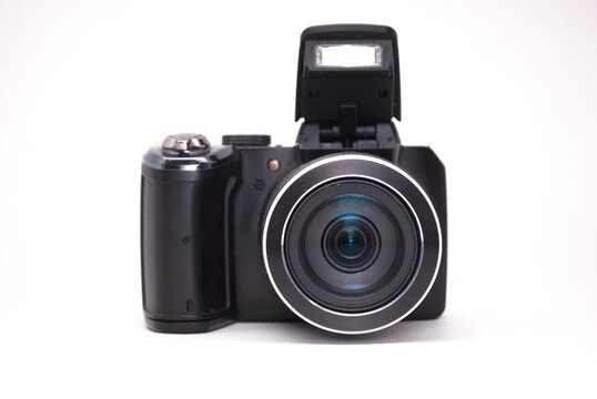 camera front view on a white background