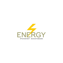 Flash Thunderbolt Energy Power Logo design vector template linear style. Fast speed electricity battery Logotype concept icon.