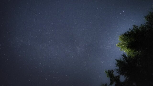 A timelapse movie of the Milky Way.    Valemont BC Canada
